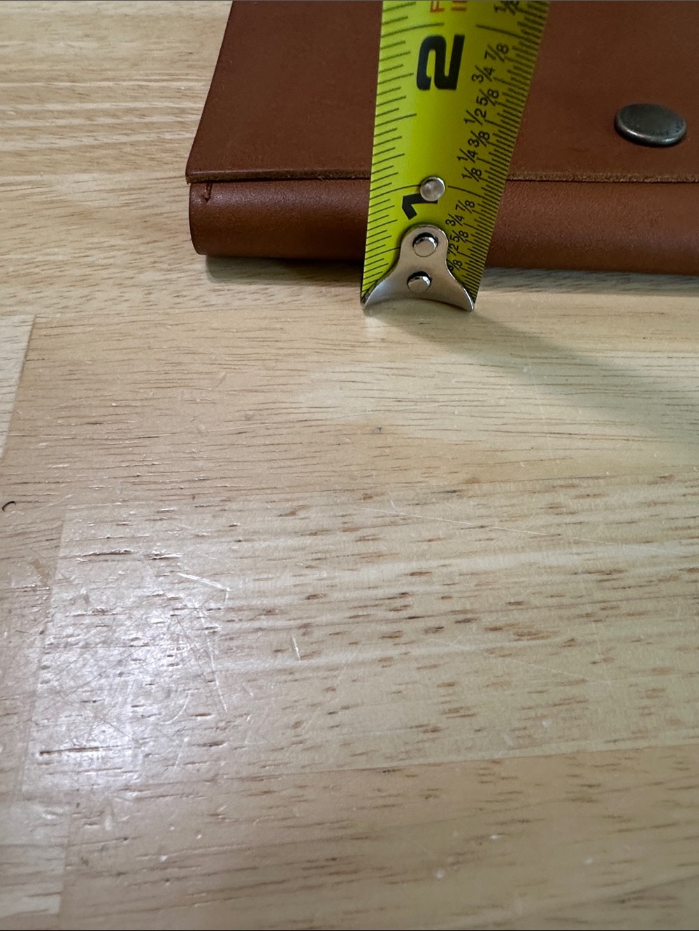 Portland Leather Burnt Sienna Leather Long Bifold Wallet - Picture 12 of 13